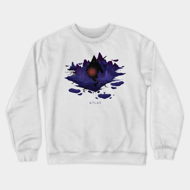 Atlas Island:No Man's Sky Crewneck Sweatshirt by Vertei